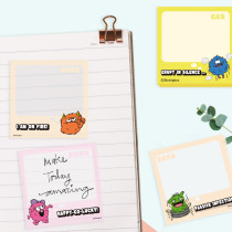 Monster Memo Notes and Stickers, Student Hand note,  Free stickers