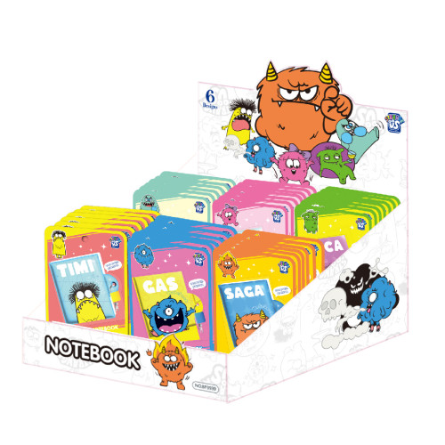 Little Monster Mini Stress Relieving Bean Notebook, Stress Relieving Notebook, Portable Pendant Notebook, Account Book, Color Page Notebook, Portable Notebook, Memo Notebook