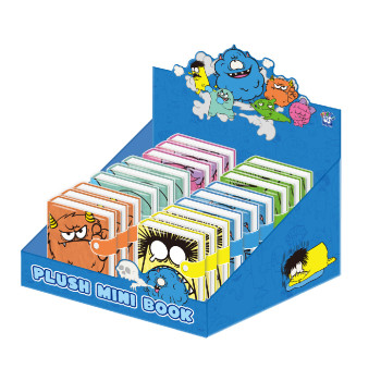 Little Monster Mini Stress Relieving Bean Notebook, Stress Relieving Notebook, Portable Pendant Notebook, Account Book, Color Page Notebook, Portable Notebook, Memo Notebook