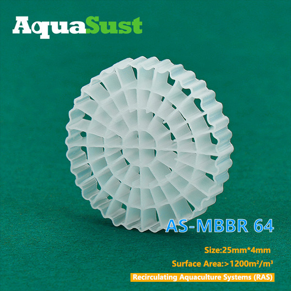 Design MBBR Media AS-MBBR64 | 1200 m2/m3 Surface Area MBBR Bio Carrier | For Recirculating Aquaculture Systems (RAS)