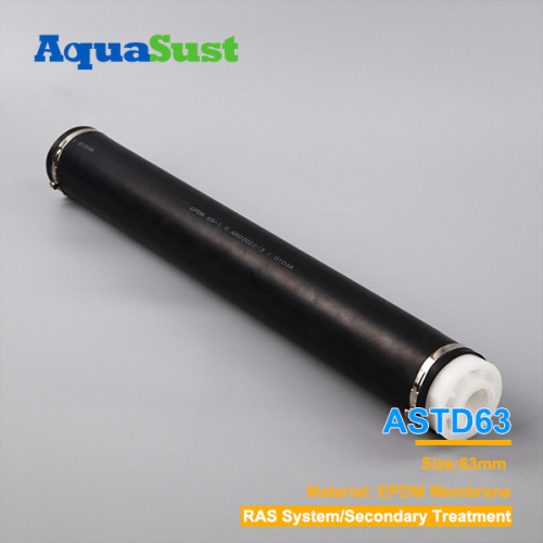 Customized Tube Diffuser AS-TD63 | 2"Fine Bubble Tube Diffuser High Anti-clogging Performance and Corrosion resistance | For  Municipal & Hospital Wastewater Secondary Treatment