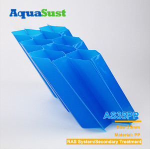 Manufacturer Tube Settler AS-35PP | 35mm Lamella Settler for Shock resistance & Corrosion resistance | For Textile And Dyeing Wastewater Secondary Treatment