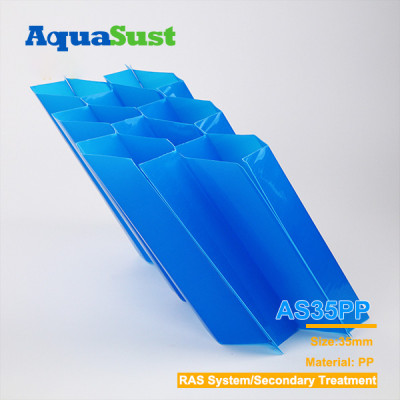 Manufacturer Tube Settler AS-35PP | 35mm Lamella Settler for Shock resistance & Corrosion resistance | For Textile And Dyeing Wastewater Secondary Treatment