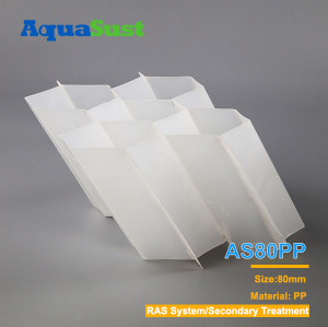 Supplier Tube Settler AS-80PP | 80mm Lamella Settler for Easy Installation and Maintenance | For Recirculating Aquaculture Systems (RAS)
