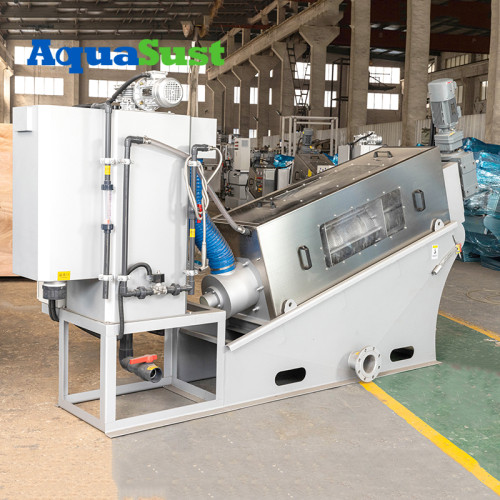 Screw Press Cow Manure Dewater Machine AS-NH301 |Manufacturing Mobile Sludge Dewatering Units Screw Press For Dairy Wastewater Treatment