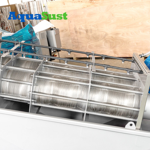 Mobile Sludge Dewatering Units Screw Press AS-NH302 |Manufacturing Cassava Dewatering Machine Screw Press For Food And Beverage Industry Wastewater Treatment