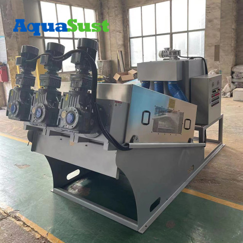 Cassava Dewatering Machine Screw Press AS-NH303 |Manufacturing Screw Press Dewatering Sludge Machine For Dairy Wastewater Treatment