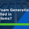 How can foam generation be controlled in MBBR systems?