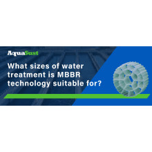 What sizes of water treatment is MBBR technology suitable for?
