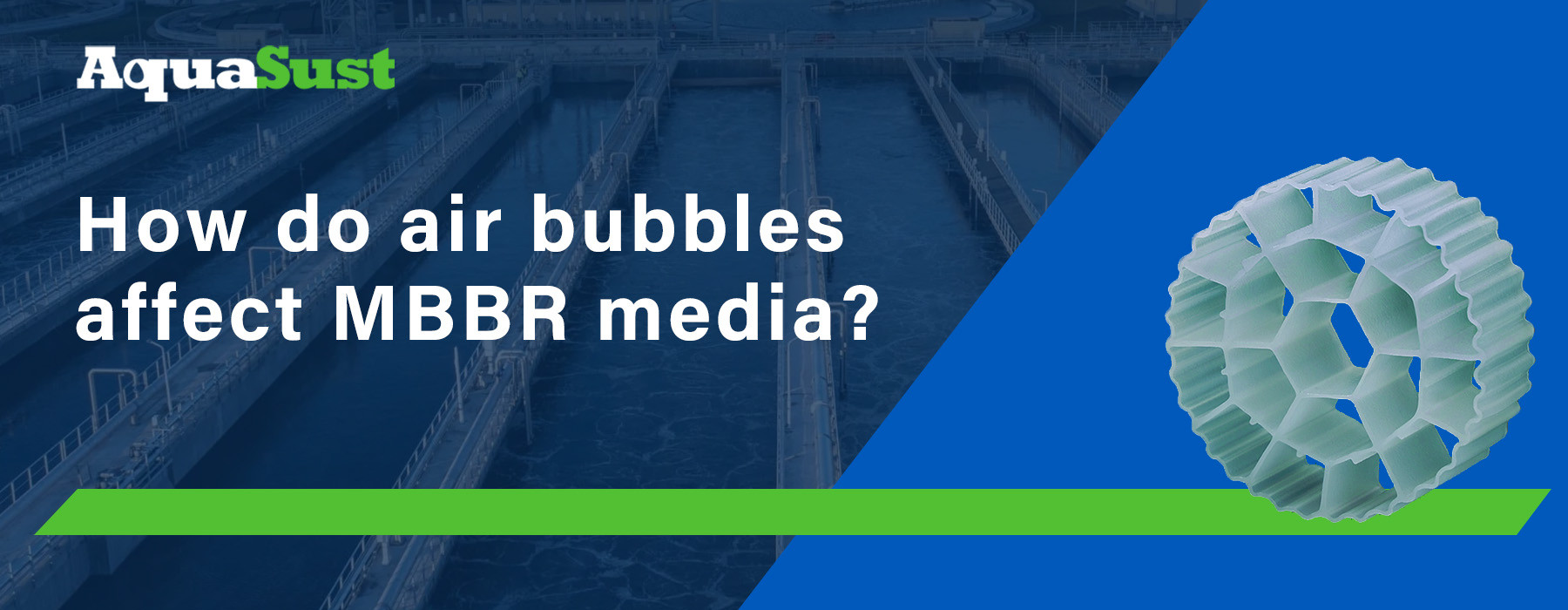 How do air bubbles affect MBBR media?