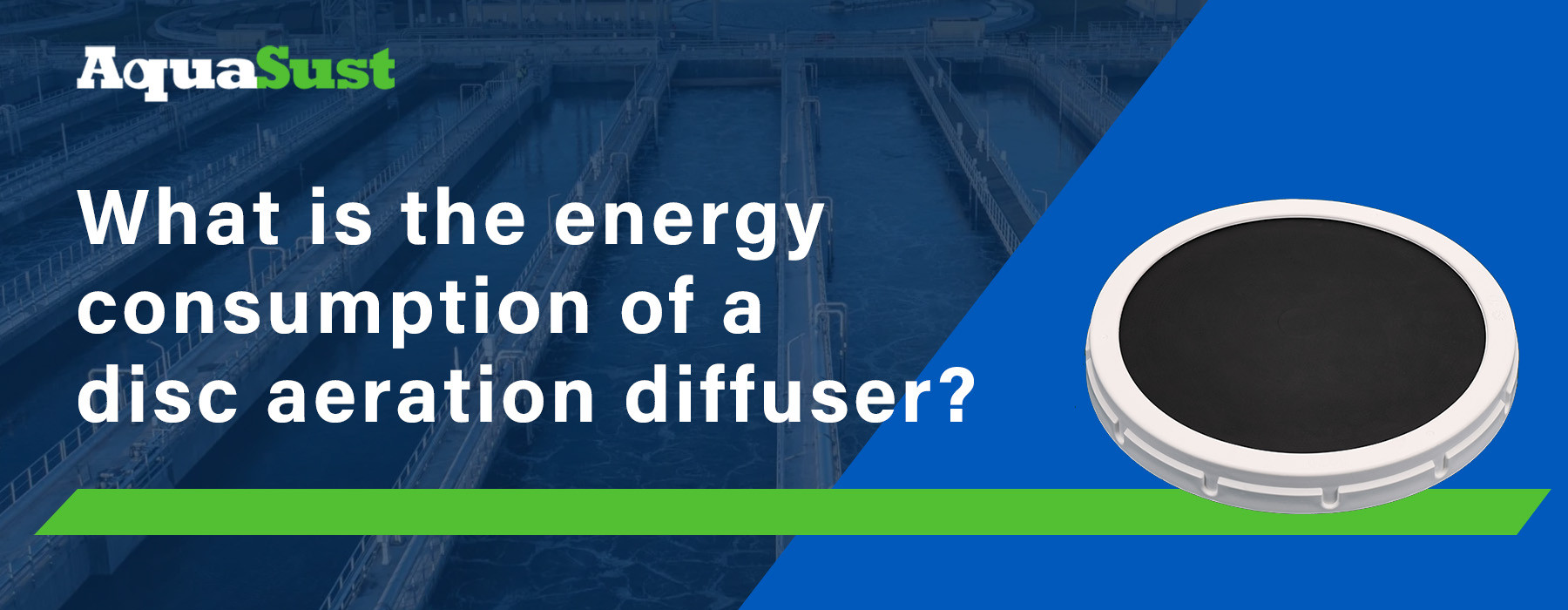 What is the energy consumption of a disc aeration diffuser?