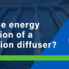 What is the energy consumption of a disc aeration diffuser?