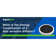 What is the energy consumption of a disc aeration diffuser?