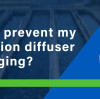 How can I prevent my disk aeration diffuser from clogging?