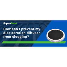 How can I prevent my disk aeration diffuser from clogging?