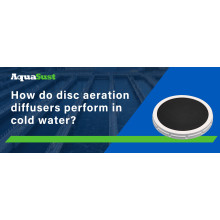 How do disc aeration diffusers perform in cold water?