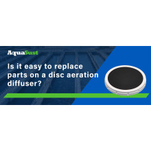 Is it easy to replace parts on a disc aeration diffuser?