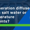 Can disc aeration diffusers be used in salt water or high temperature environments?