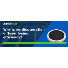 Why is my disc aeration diffuser losing efficiency?