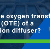 What is the oxygen transfer efficiency (OTE) of a disk aeration diffuser?