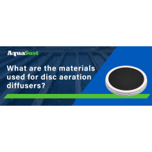 What are the materials used for disc aeration diffusers?