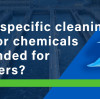 Are there specific cleaning methods or chemicals recommended for tube settlers?