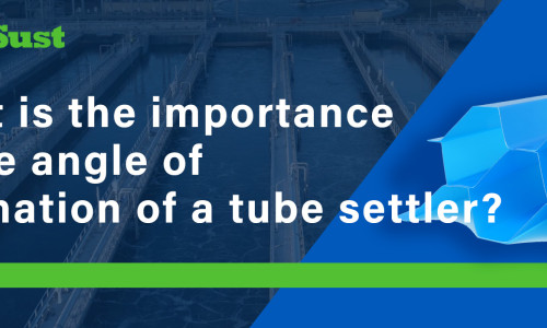 ¿Cuál es la importancia del ángulo de inclinación de un sedimentador tubular?
