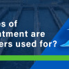 What types of water treatment are tube settlers used for?