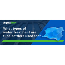 What types of water treatment are tube settlers used for?