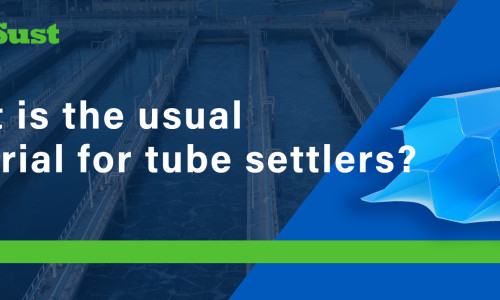 ¿Cuál es el material habitual para los sedimentadores tubulares?