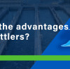 What are the advantages of tube settlers?