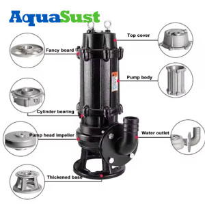 High Pressure Multistage Submersible Sewage Pumps For Wastewater Treatment