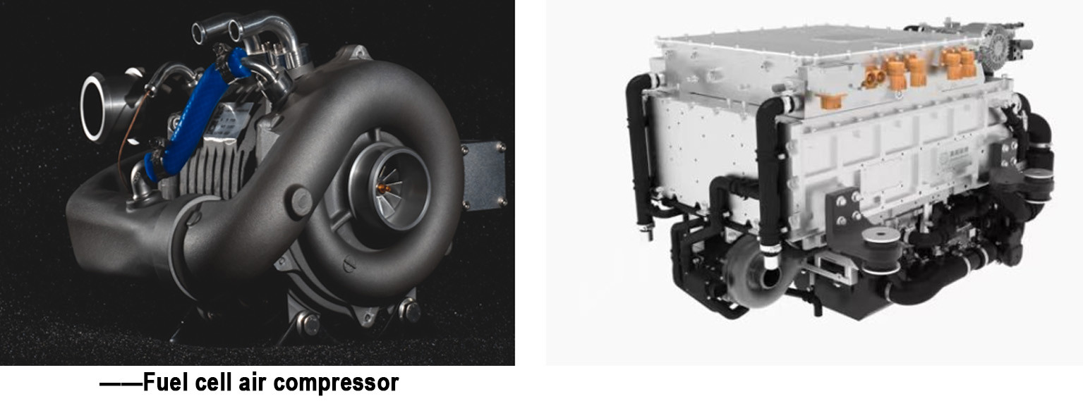 Hydrogen fuel cell compressor technology