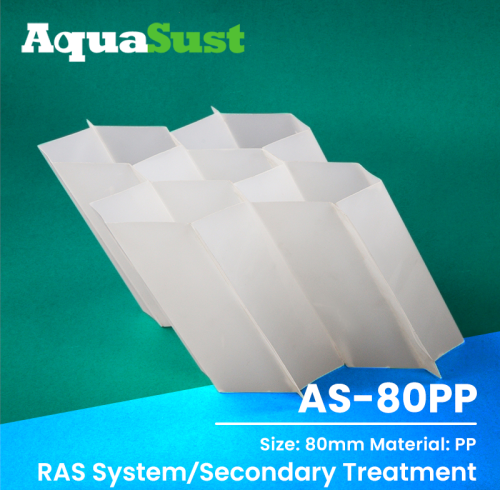 Supplier Tube Settler AS-80PP | 80mm Lamella Settler for Easy Installation and Maintenance | For Recirculating Aquaculture Systems (RAS)