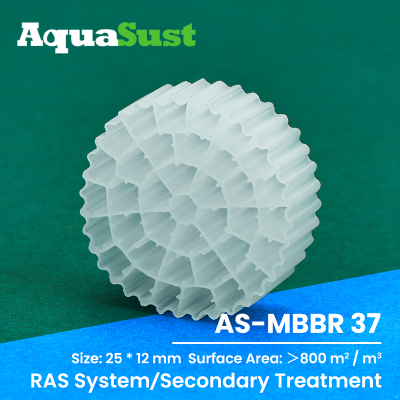 AS-MBBR37 MBBR Media For Steel Industry Wastewater Treatment