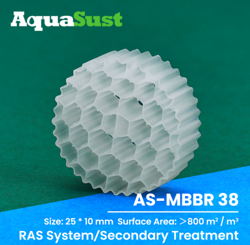 AS-MBBR38 MBBR Media For Pulp And Paper Industry Wastewater Secondary Treatment