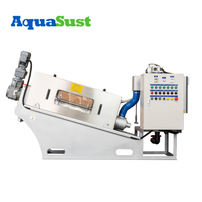 Dewatering Screw Press AS-NH201 | Customized Sludge Dewatering Screw Press For Industrial Wastewater Treatment