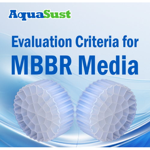 Criterios de evaluación para medios MBBR