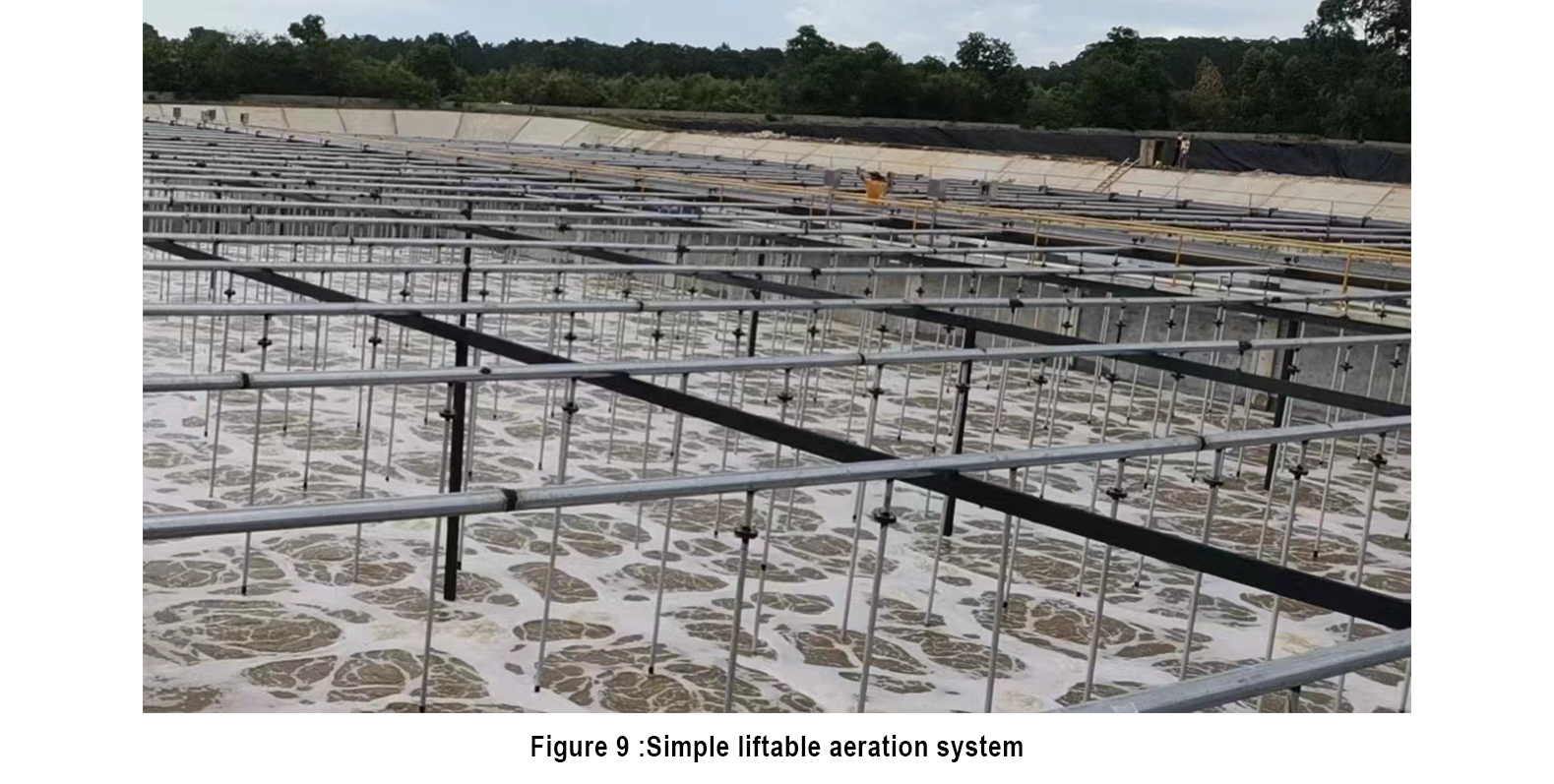 Liftable aeration tube- Simple liftable aeration system