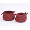 Wholesale country style polyester webbing basket | sturdy and durable | desktop storage small items | personalized customization