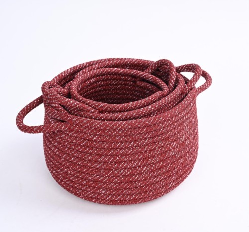 Wholesale country style polyester webbing basket | sturdy and durable | desktop storage small items | personalized customization