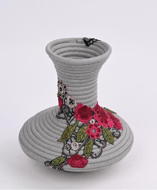 Wholesale Embroidered Elegant Polyester Ribbon Vase | Customizable in Multiple Styles | Antibacterial and Anti-mildew | Custom