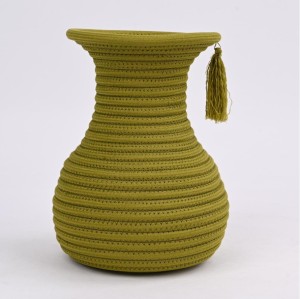 Wholesale modern twisted polyester webbing vase | quick dry waterproof | table decorations | handmade custom