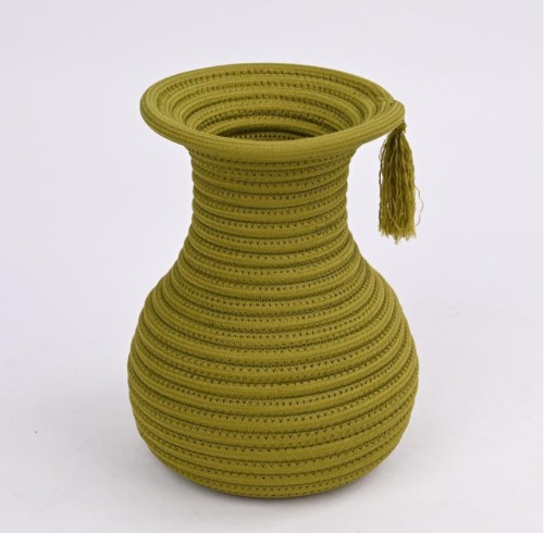 Wholesale modern twisted polyester webbing vase | quick dry waterproof | table decorations | handmade custom