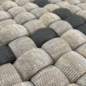 Customized Multicolor Polyester Woven Rubber Tube Carpet | Anti-slip | Adjustable Thickness | Commercial Places | Supplier