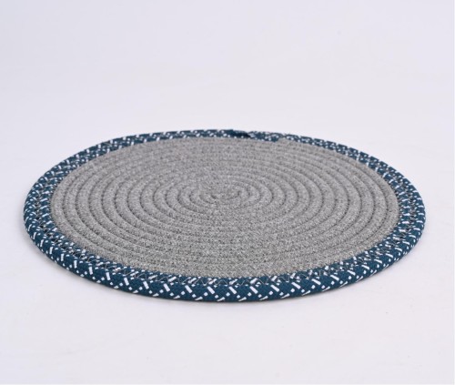 Wholesale Roll Woven Placemats | Made of High Quality Polyester Braided Rope | Antibacterial | Exporter