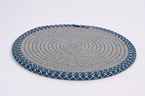 Wholesale Roll Woven Placemats | Made of High Quality Polyester Braided Rope | Antibacterial | Exporter