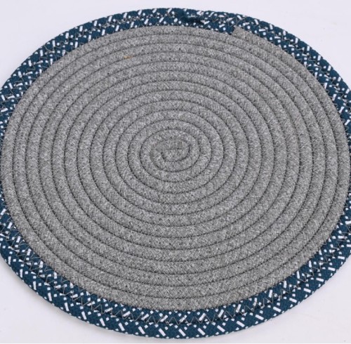 Wholesale Roll Woven Placemats | Made of High Quality Polyester Braided Rope | Antibacterial | Exporter