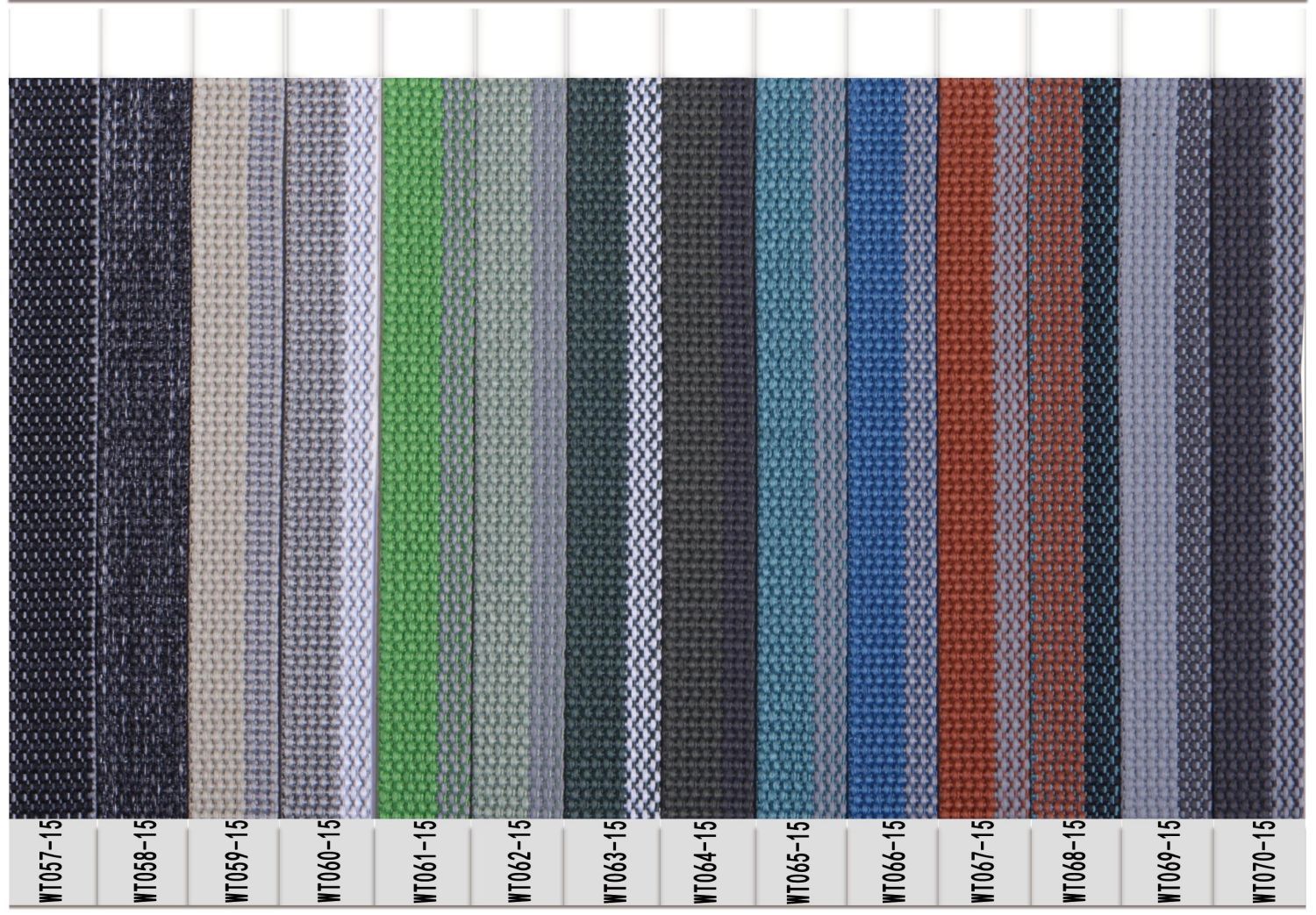 Wholesale Webbing WT-15 Series | Solution Dyed Polyester - High Tenacity | Abrasion Resistant | UV Resistant | Export Trade