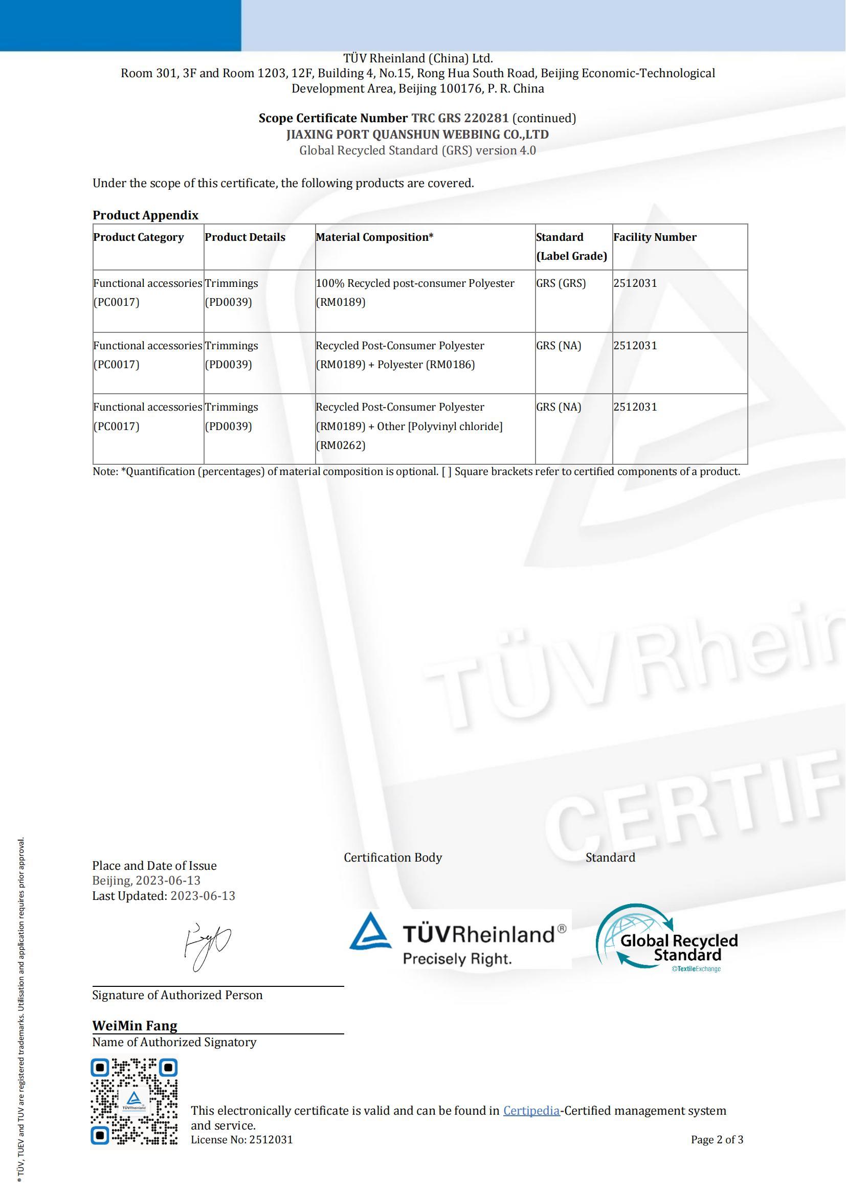 Certificate Information